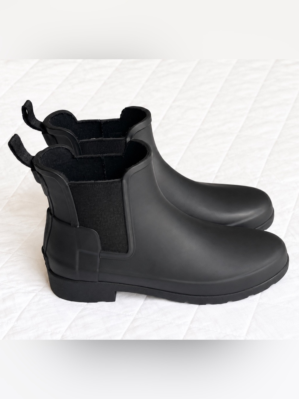 Hunter Original Chelsea Rain Boots Matte Black Waterproof Women’s US 6 NWOT